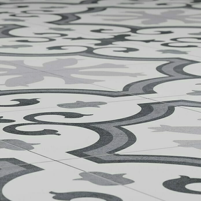 BAUHAUS Feinsteinzeugfliese Vintage Lacour 25 X 25 Cm, Schwarz/Grau/Weiß, Matt 6 BAUHAUS Feinsteinzeugfliese Vintage Lacour 25 X 25 Cm, Schwarz/Grau/Weiß, Matt – Bild 6