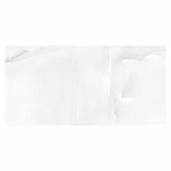 BAUHAUS Feinsteinzeugfliese Onix Cloud 60 X 120 Cm, Weiß/Grau, Glänzend