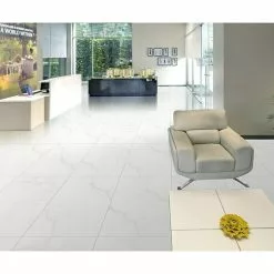 BAUHAUS Feinsteinzeugfliese Onix Cloud 60 X 120 Cm, Weiß/Grau, Glänzend -Angebote Fliesen Store 12 1075