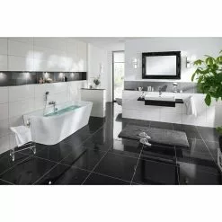 BAUHAUS Spiegelquarz-Kompositstein 60 X 60 Cm, Schwarz, Glänzend 6 BAUHAUS Spiegelquarz-Kompositstein 60 X 60 Cm, Schwarz, Glänzend -Angebote Fliesen Store 12 1095