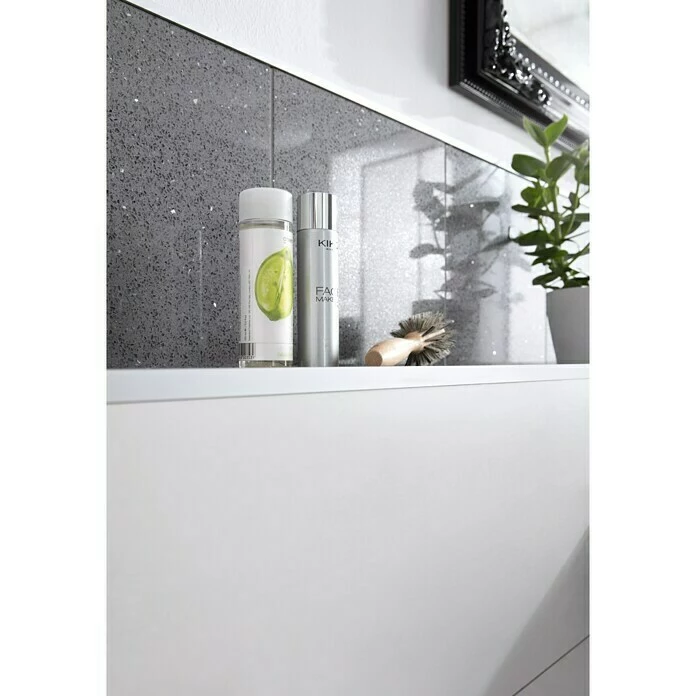 BAUHAUS Spiegelquarz-Kompositstein 60 X 60 Cm, Schwarz, Glänzend 4 BAUHAUS Spiegelquarz-Kompositstein 60 X 60 Cm, Schwarz, Glänzend – Bild 4