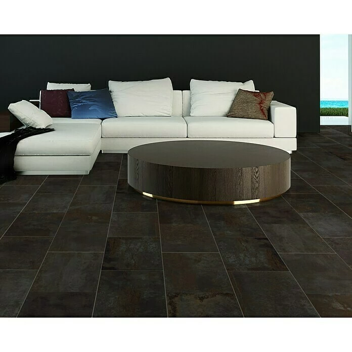 BAUHAUS Feinsteinzeugfliese Flatiron 30,8 X 61,5 Cm, Schwarz, Matt 3 BAUHAUS Feinsteinzeugfliese Flatiron 30,8 X 61,5 Cm, Schwarz, Matt – Bild 3