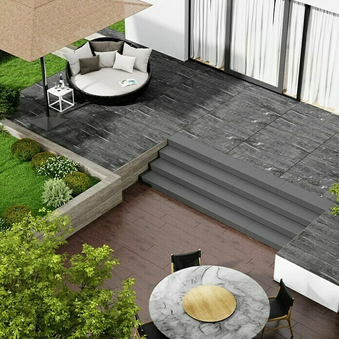 BAUHAUS Marazzi Terrassenfliese Esterno 20T Davos 40 X 120 X 2 Cm, Anthrazit, Matt 3 BAUHAUS Marazzi Terrassenfliese Esterno 20T Davos 40 X 120 X 2 Cm, Anthrazit, Matt – Bild 3