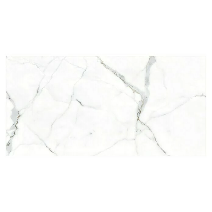 BAUHAUS Feinsteinzeugfliese Rock Ford 60 X 120 Cm, Weiß/Grau, Glänzend 2 BAUHAUS Feinsteinzeugfliese Rock Ford 60 X 120 Cm, Weiß/Grau, Glänzend – Bild 2