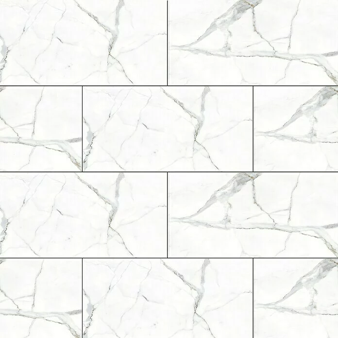 BAUHAUS Feinsteinzeugfliese Rock Ford 60 X 120 Cm, Weiß/Grau, Glänzend 6 BAUHAUS Feinsteinzeugfliese Rock Ford 60 X 120 Cm, Weiß/Grau, Glänzend – Bild 6