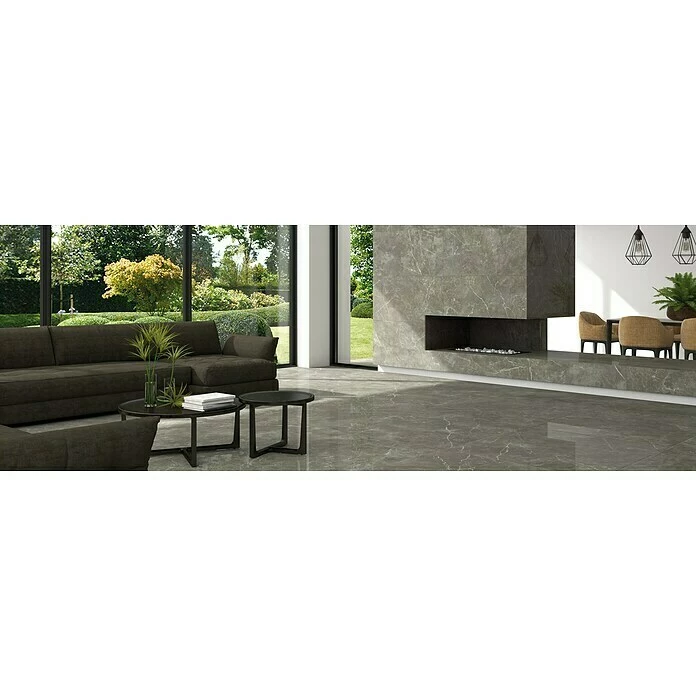 BAUHAUS Feinsteinzeugfliese Ciana Mist 120 X 120 Cm, Anthrazit, Glänzend 3 BAUHAUS Feinsteinzeugfliese Ciana Mist 120 X 120 Cm, Anthrazit, Glänzend – Bild 3