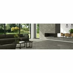 BAUHAUS Feinsteinzeugfliese Ciana Mist 120 X 240 Cm, Anthrazit, Glänzend -Angebote Fliesen Store 12 1474