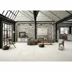 BAUHAUS Feinsteinzeugfliese Acier White 99,5 X 99,5 Cm, Weiß, Matt -Angebote Fliesen Store 12 1492