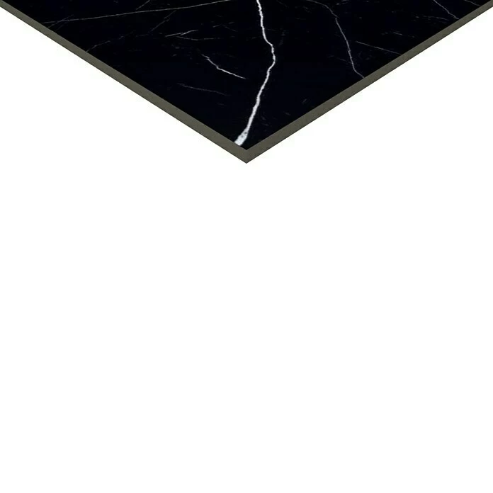BAUHAUS Feinsteinzeugfliese Black Marble 80 X 80 Cm, Schwarz, Glänzend 2 BAUHAUS Feinsteinzeugfliese Black Marble 80 X 80 Cm, Schwarz, Glänzend – Bild 2