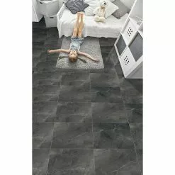 BAUHAUS Feinsteinzeugfliese Pulpis 60 X 60 Cm, Schwarz, Glänzend -Angebote Fliesen Store 12 1505