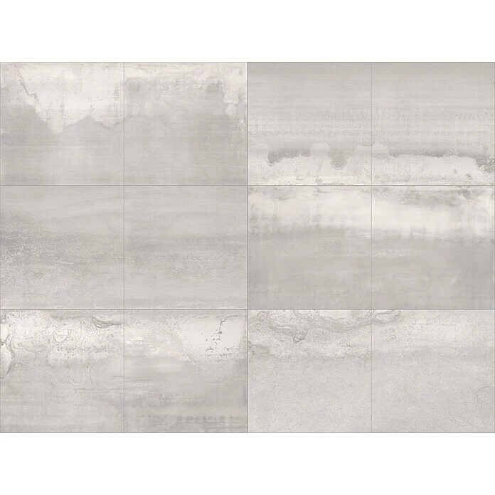 BAUHAUS Oxyd Feinsteinzeugfliese 60 X 60 Cm, Silbergrau, Schimmernd 6 BAUHAUS Oxyd Feinsteinzeugfliese 60 X 60 Cm, Silbergrau, Schimmernd – Bild 6