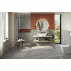 BAUHAUS Atlas Concorde Solution Earth Stone Feinsteinzeugfliese Regent Silver 60 X 120 Cm, Silbergrau, Matt -Angebote Fliesen Store 12 1589