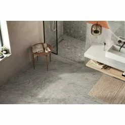 BAUHAUS Atlas Concorde Solution Earth Stone Feinsteinzeugfliese Regent Silver 60 X 120 Cm, Silbergrau, Matt -Angebote Fliesen Store 12 1591