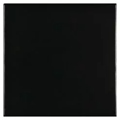 BAUHAUS Modern Style Feinsteinzeugfliese Bronx Negro 15 X 15 Cm, Schwarz, Matt