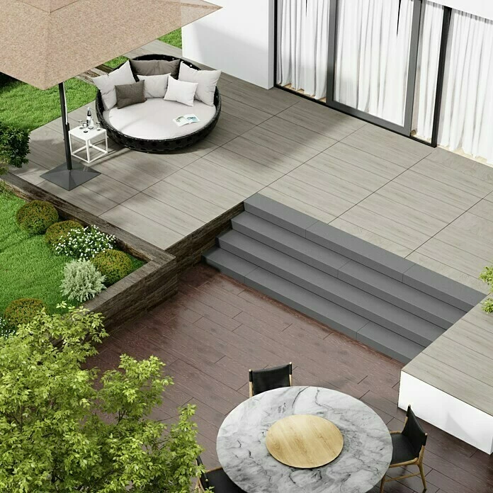 BAUHAUS Marazzi Terrassenfliese Esterno 20T Woodliving Fumo 40 X 120 X 2 Cm, Beige, Matt 2 BAUHAUS Marazzi Terrassenfliese Esterno 20T Woodliving Fumo 40 X 120 X 2 Cm, Beige, Matt – Bild 2