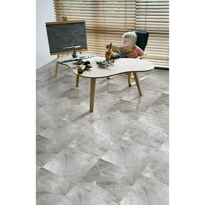 BAUHAUS Feinsteinzeugfliese Pulpis Grey 120 X 120 Cm, Grau, Glänzend 3 BAUHAUS Feinsteinzeugfliese Pulpis Grey 120 X 120 Cm, Grau, Glänzend – Bild 3