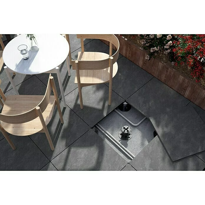 BAUHAUS Terrassenfliese Atakama 59,3 X 59,3 X 2 Cm, Grau, Matt 5 BAUHAUS Terrassenfliese Atakama 59,3 X 59,3 X 2 Cm, Grau, Matt – Bild 5