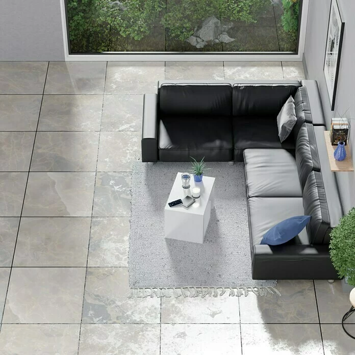 BAUHAUS Feinsteinzeugfliese Nairobi Perla 80 X 80 Cm, Grau, Glänzend 5 BAUHAUS Feinsteinzeugfliese Nairobi Perla 80 X 80 Cm, Grau, Glänzend – Bild 5