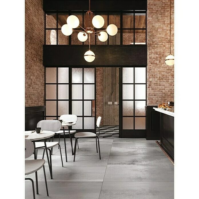 BAUHAUS Oxyd Feinsteinzeugfliese 60 X 120 Cm, Silbergrau, Schimmernd 3 BAUHAUS Oxyd Feinsteinzeugfliese 60 X 120 Cm, Silbergrau, Schimmernd – Bild 3