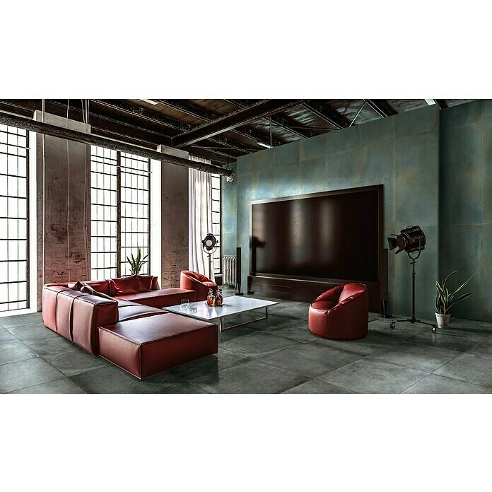BAUHAUS Metallica Feinsteinzeugfliese Piombo 30 X 60 Cm, Anthrazit, Schimmernd 2 BAUHAUS Metallica Feinsteinzeugfliese Piombo 30 X 60 Cm, Anthrazit, Schimmernd – Bild 2