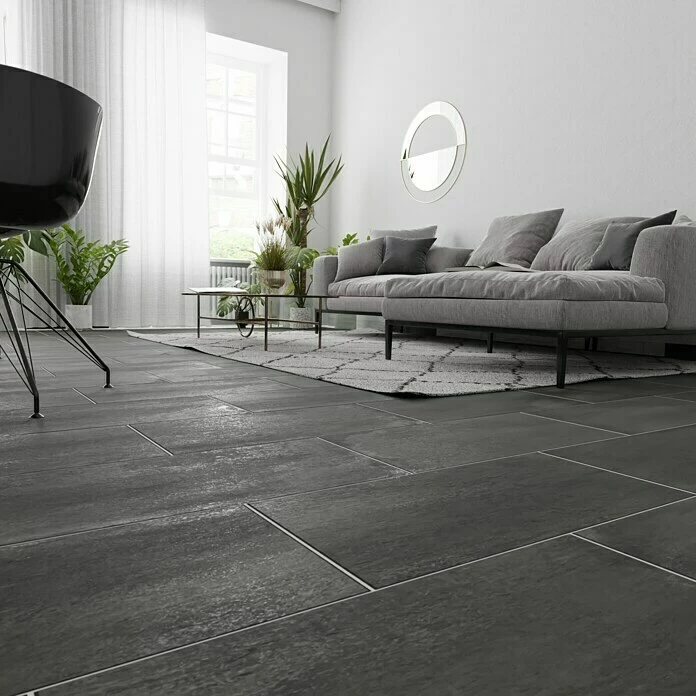 BAUHAUS Metallica Feinsteinzeugfliese Piombo 30 X 60 Cm, Anthrazit, Schimmernd 3 BAUHAUS Metallica Feinsteinzeugfliese Piombo 30 X 60 Cm, Anthrazit, Schimmernd – Bild 3