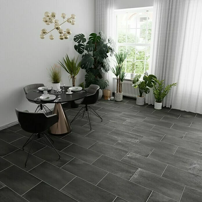 BAUHAUS Metallica Feinsteinzeugfliese Piombo 30 X 60 Cm, Anthrazit, Schimmernd 6 BAUHAUS Metallica Feinsteinzeugfliese Piombo 30 X 60 Cm, Anthrazit, Schimmernd – Bild 6