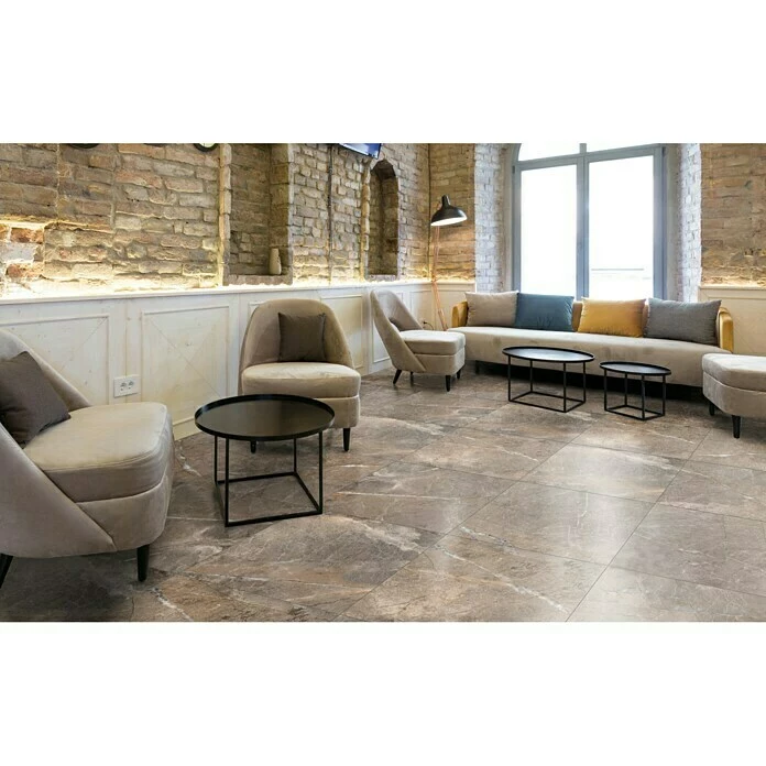 BAUHAUS Feinsteinzeugfliese Etienne 60 X 60 Cm, Braun, Glänzend 3 BAUHAUS Feinsteinzeugfliese Etienne 60 X 60 Cm, Braun, Glänzend – Bild 3