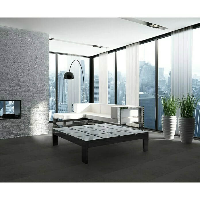 BAUHAUS Feinsteinzeugfliese Classico 30 X 60,3 Cm, Schwarz, Matt 3 BAUHAUS Feinsteinzeugfliese Classico 30 X 60,3 Cm, Schwarz, Matt – Bild 3