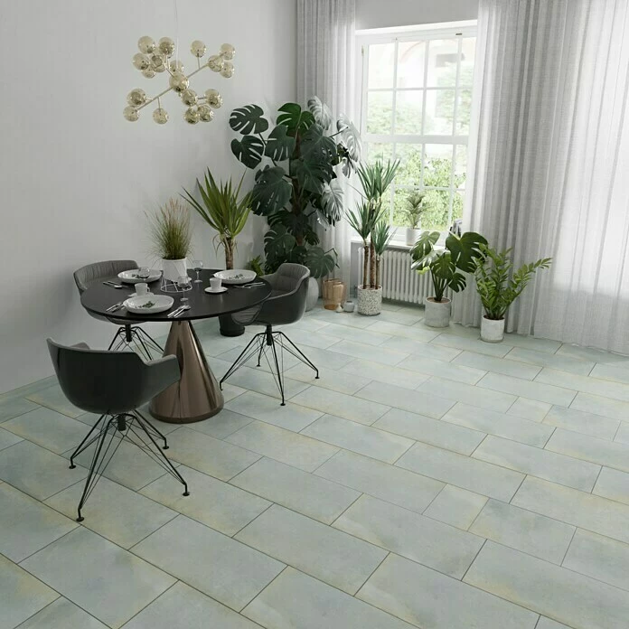 BAUHAUS Metallica Feinsteinzeugfliese Lamina 30 X 60 Cm, Blau/Grau, Schimmernd 2 BAUHAUS Metallica Feinsteinzeugfliese Lamina 30 X 60 Cm, Blau/Grau, Schimmernd – Bild 2