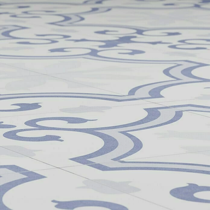 BAUHAUS Feinsteinzeugfliese Vintage Lacour 25 X 25 Cm, Weiß/Blau/Grau, Matt 6 BAUHAUS Feinsteinzeugfliese Vintage Lacour 25 X 25 Cm, Weiß/Blau/Grau, Matt – Bild 6