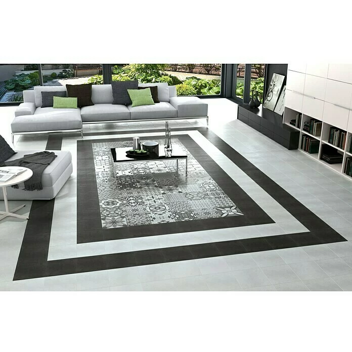 BAUHAUS Feinsteinzeugfliese Vintage Mix 25 X 25 Cm, Weiß/Grau, Matt 2 BAUHAUS Feinsteinzeugfliese Vintage Mix 25 X 25 Cm, Weiß/Grau, Matt – Bild 2