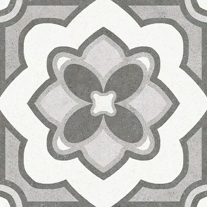 BAUHAUS Feinsteinzeugfliese Vintage Mix 25 X 25 Cm, Weiß/Grau, Matt 3 BAUHAUS Feinsteinzeugfliese Vintage Mix 25 X 25 Cm, Weiß/Grau, Matt – Bild 3