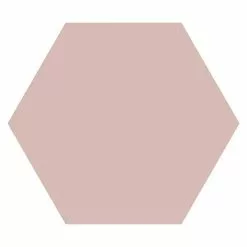 BAUHAUS Feinsteinzeugfliese Hexagon Basic Rose 22 X 25 Cm, Rosa, Matt