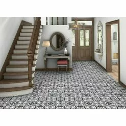 BAUHAUS Feinsteinzeugfliese Vintage Tiena 25 X 25 Cm, Schwarz/Weiß, Matt 6 BAUHAUS Feinsteinzeugfliese Vintage Tiena 25 X 25 Cm, Schwarz/Weiß, Matt -Angebote Fliesen Store 12 2241