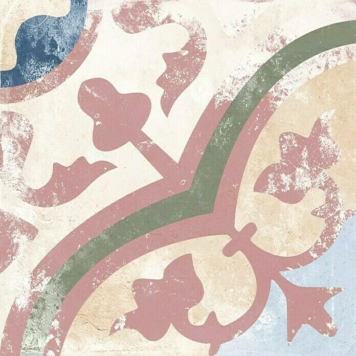 BAUHAUS Feinsteinzeugfliese Vintage Heritage 25 X 25 Cm, Beige/Grün/Rot/Blau, Matt 1 BAUHAUS Feinsteinzeugfliese Vintage Heritage 25 X 25 Cm, Beige/Grün/Rot/Blau, Matt