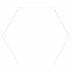 BAUHAUS Feinsteinzeugfliese Hexagon Basic White 22 X 25 Cm, Weiß, Matt