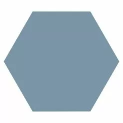 BAUHAUS Feinsteinzeugfliese Hexagon Basic Ducados 22 X 25 Cm, Dunkelblau, Matt