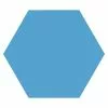 BAUHAUS Feinsteinzeugfliese Hexagon Basic Niagara 22 X 25 Cm, Blau, Matt