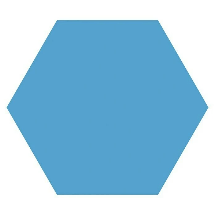 BAUHAUS Feinsteinzeugfliese Hexagon Basic Niagara 22 X 25 Cm, Blau, Matt 1 BAUHAUS Feinsteinzeugfliese Hexagon Basic Niagara 22 X 25 Cm, Blau, Matt