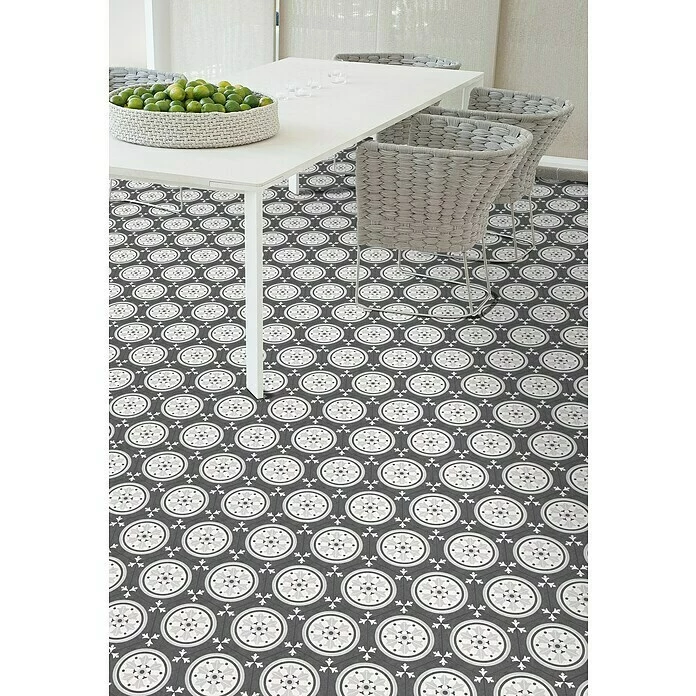 BAUHAUS Feinsteinzeugfliese Hexagon Vintage Farnese 25 X 22 Cm, Grau/Weiß, Matt 2 BAUHAUS Feinsteinzeugfliese Hexagon Vintage Farnese 25 X 22 Cm, Grau/Weiß, Matt – Bild 2