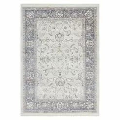 BAUHAUS Kurzflorteppich Vintage Elfenbein, 170 X 120 Cm, 100 % Polyester