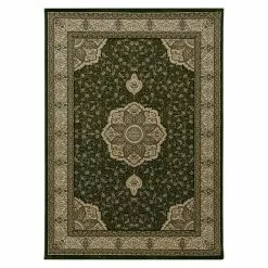 BAUHAUS Kurzflorteppich Kashmir 2601 Grün, 340 X 240 Cm, 100% Polypropylen