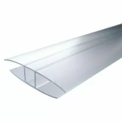 BAUHAUS H-Profil HSX 2,05 M X 10 Mm, Polycarbonat, Transparent