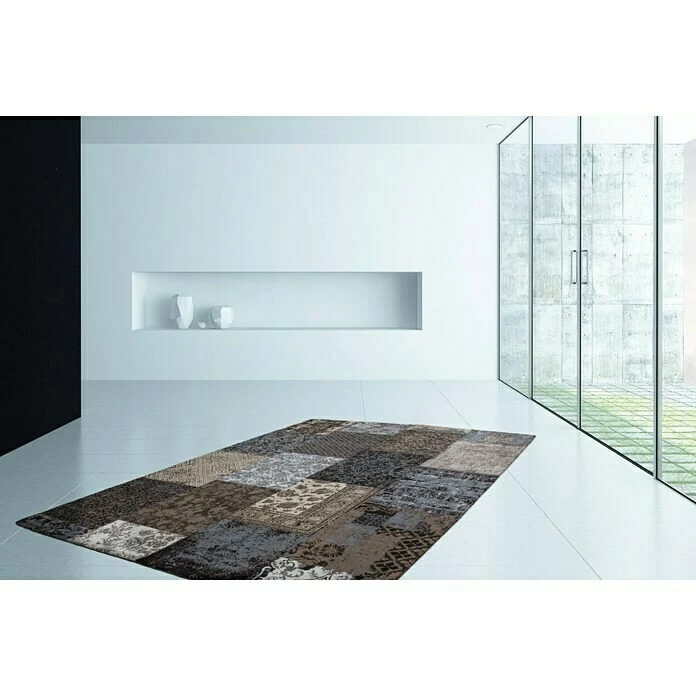BAUHAUS Kayoom Teppich Jacquard Braun, L X B: 150 X 80 Cm, 100 % Baumwolle 3 BAUHAUS Kayoom Teppich Jacquard Braun, L X B: 150 X 80 Cm, 100 % Baumwolle – Bild 3