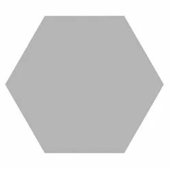 BAUHAUS Feinsteinzeugfliese Hexagon Basic Silver 22 X 25 Cm, Silber, Matt