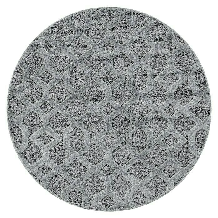 BAUHAUS Hochflorteppich Pisa 4702 Grau, Durchmesser: 80 Cm, 100% Polypropylen 1 BAUHAUS Hochflorteppich Pisa 4702 Grau, Durchmesser: 80 Cm, 100% Polypropylen