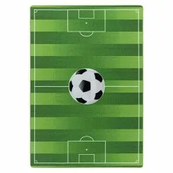 BAUHAUS Kurzflorteppich Play 2911 Grün, 150 X 100 Cm, 100% Polyamide