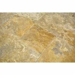 BAUHAUS Antikmarmor Travertin Gold Römischer Verband 6 -tlg., Gold, Matt -Angebote Fliesen Store 12 254