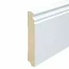 BAUHAUS Sockelleiste Weiß, 2,4 M X 18 Mm X 120 Mm, Profiliert
