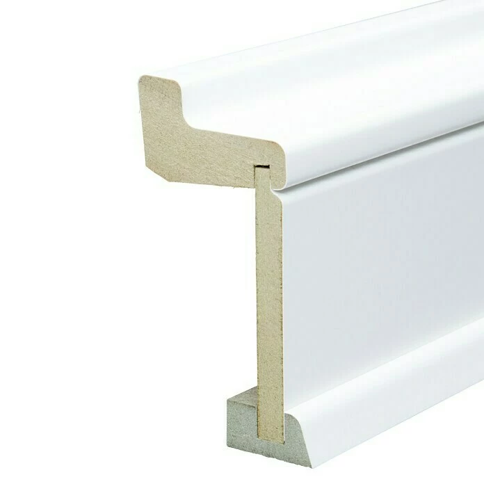 BAUHAUS Rohrabdeckleiste Weiß, 2,4 M X 60 Mm X 113 Mm, Geschwungen 1 BAUHAUS Rohrabdeckleiste Weiß, 2,4 M X 60 Mm X 113 Mm, Geschwungen